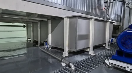 Pretreatment Tanks and Discharge System