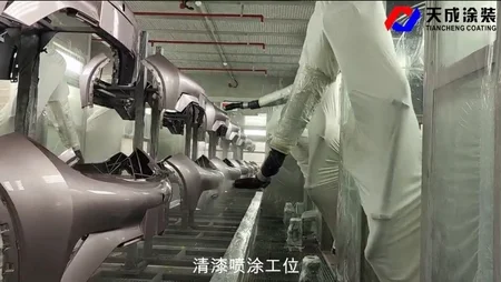 Clearcoat Spraying Station