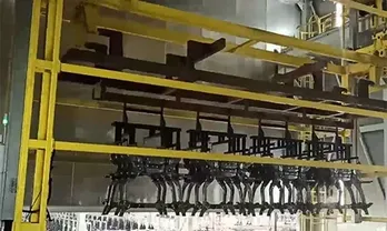 Transfer to hot water rinse tank