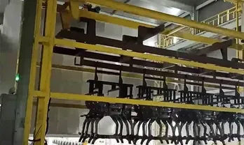 Transfer from HW tank to pre-degreasing tank