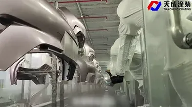 Surface Coating with Varnish and Color Paint