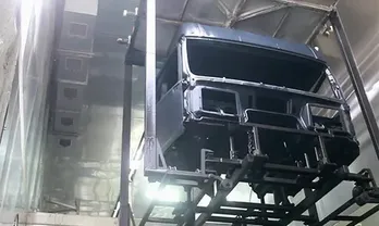 Unloading and Drying of Truck Cab Bodies