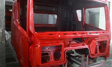 Truck Cab Paint Curing and Storage Transfer