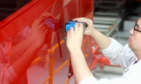 Paint Surface Inspection of the Truck Cab