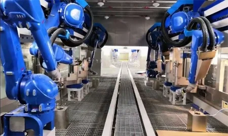 January 20, 2019: Power-up and commissioning of painting robots