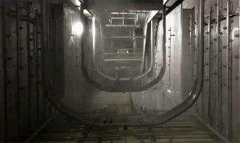 Spray Showering in the Spray Tank