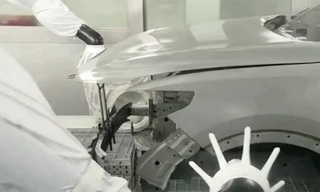 Paint Booth with Robotic Spraying