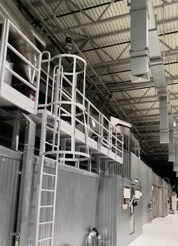 Second-Floor Steel Platform for Pretreatment and E-Coating Operations